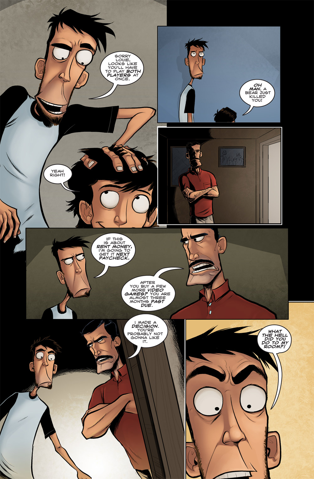 I know you are going to say his Dad is Axe Cop, but I actually drew this page before Axe Cop existed, so it's the other way around. I know you are going to say his Dad is Axe Cop, but I actually drew this page before Axe Cop existed, so it's the other way around.