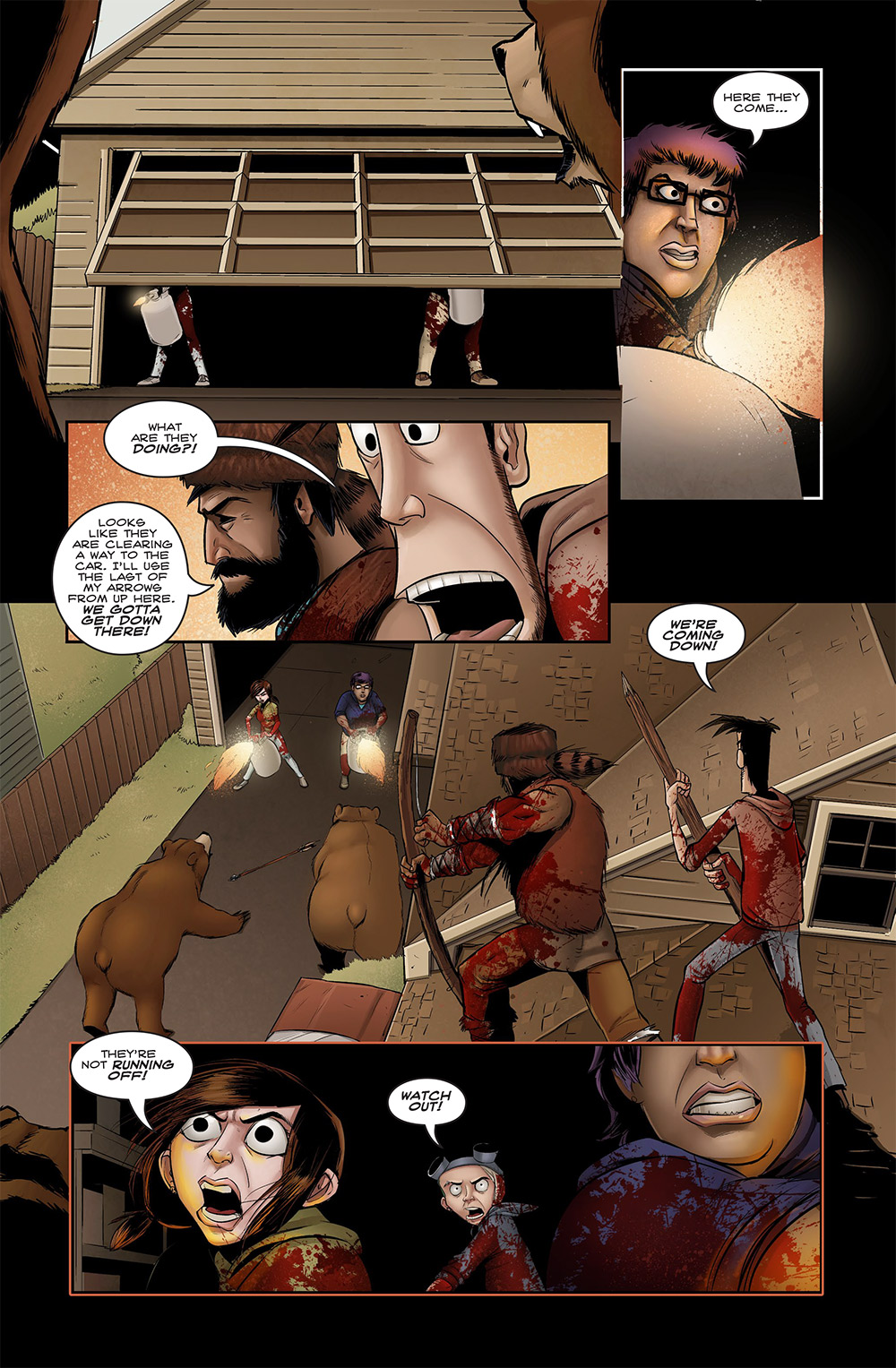 I think they might be getting more blood on themselves between pages. Maybe they should check themselves for cuts? I think they might be getting more blood on themselves between pages. Maybe they should check themselves for cuts?