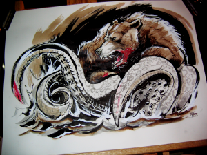 this would look real nice right over the fireplace just under a rack of antlers.